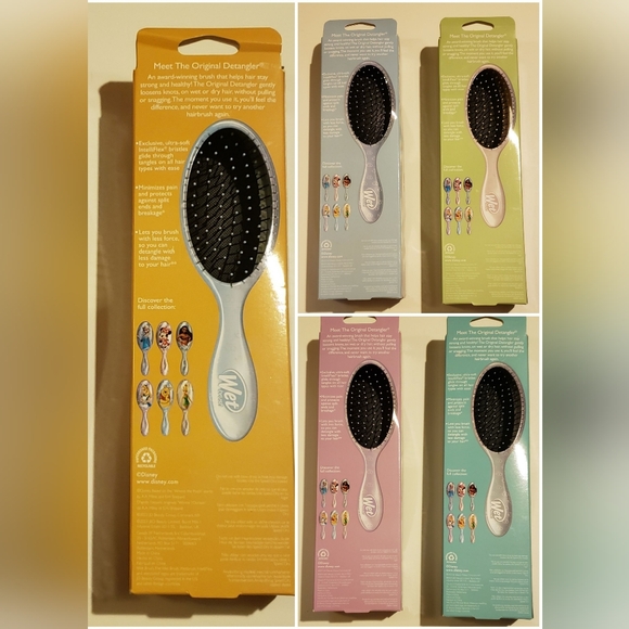 Set Of 5 Disney 100 Original Detangler Brushes! NIB - Picture 2 of 2